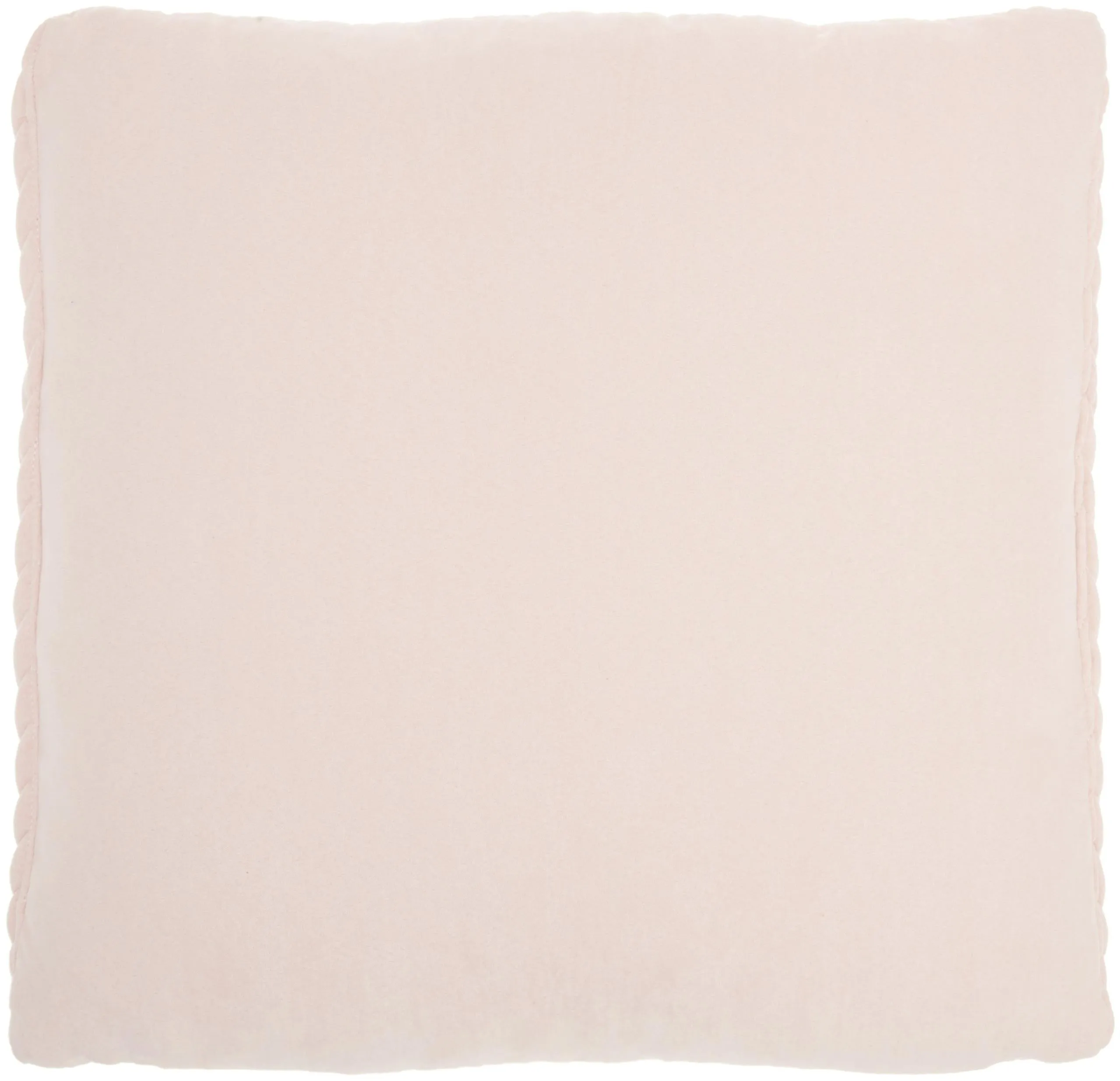 Blush Pink Chunky Braid Throw Pillow