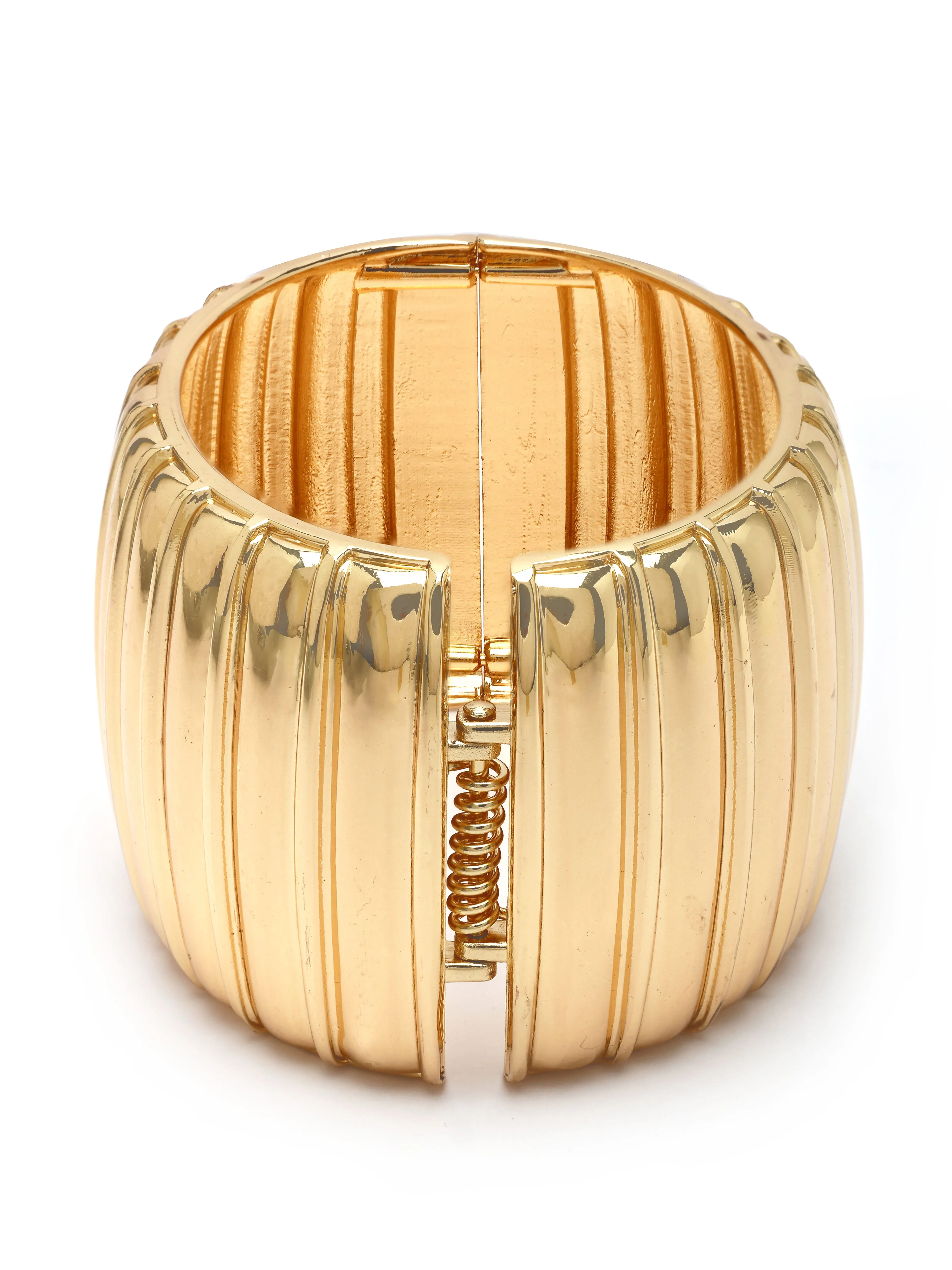 Bohey by KARATCART Gold Plated Designer Kada Bracelet for Women