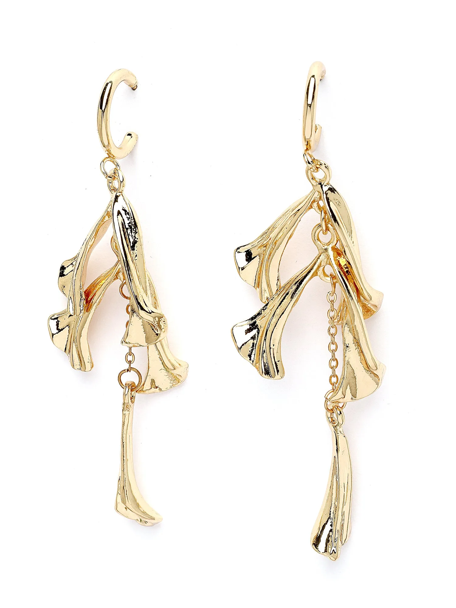 Bohey by KARATCART Gold Plated Drop Earrings for Women