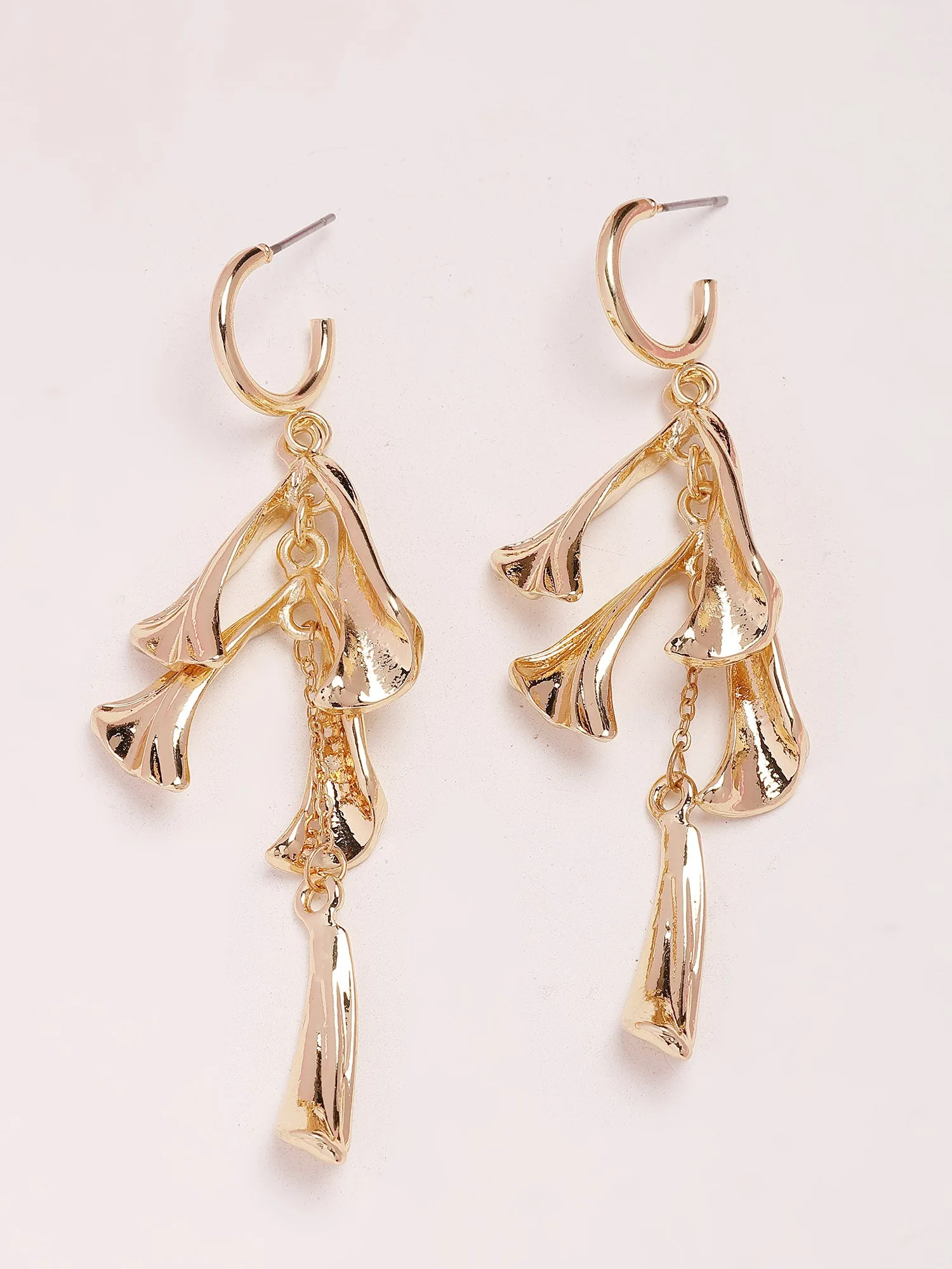 Bohey by KARATCART Gold Plated Drop Earrings for Women