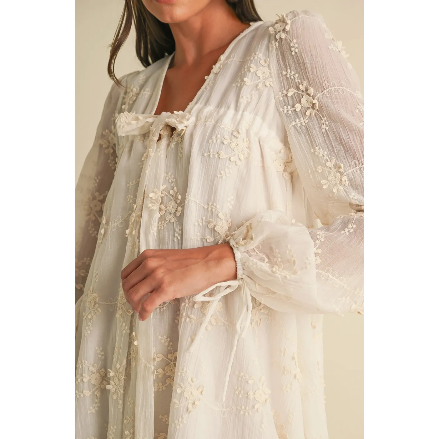 Boho Embroidered Dress