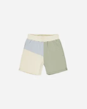 Boxing Short || Sage Color Block