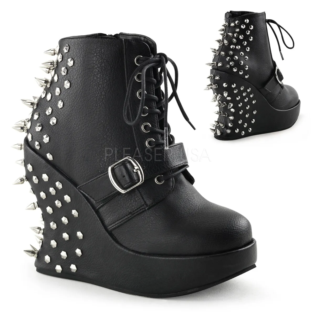 BRAVO-23  Black Vegan Leather