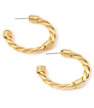 Cable Knott Hoop Earrings