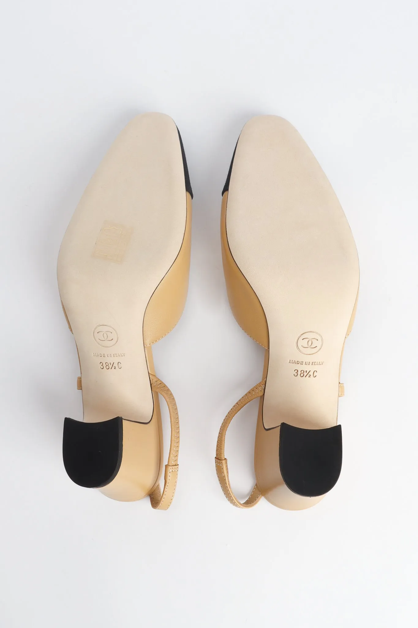 Cap Toe Slingback Heels
