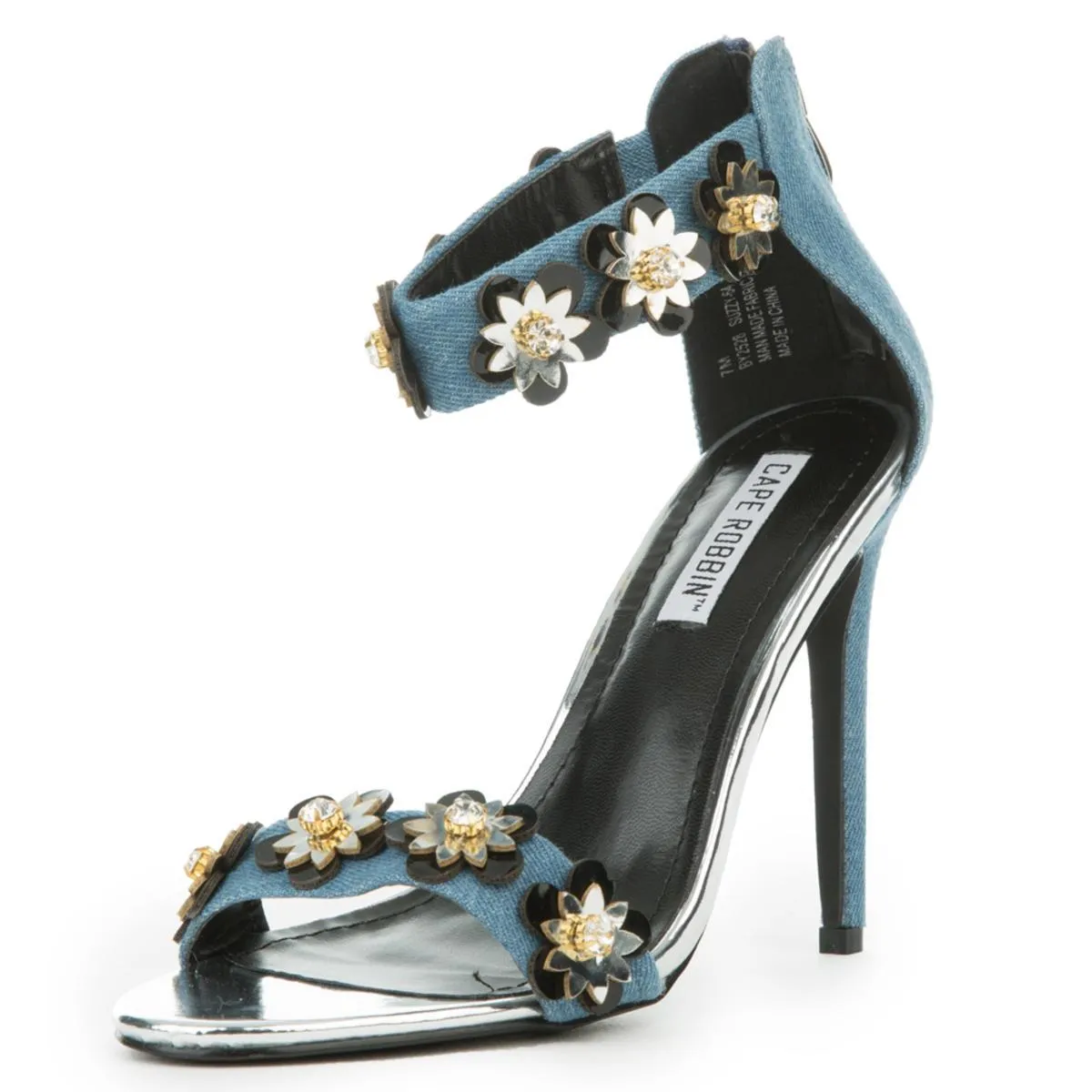 Cape RobbinSuzzy-64 High Heel Denim Blue