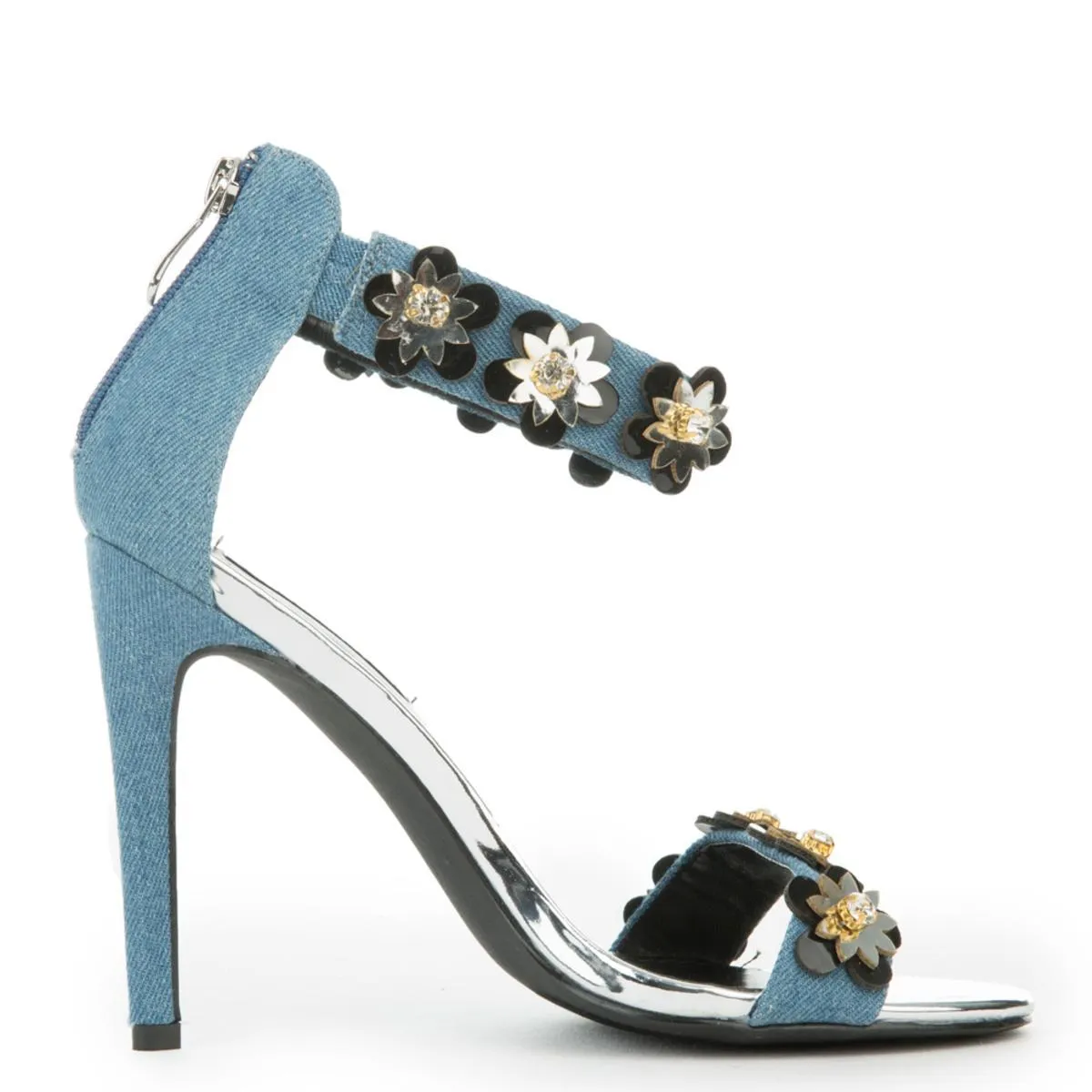 Cape RobbinSuzzy-64 High Heel Denim Blue