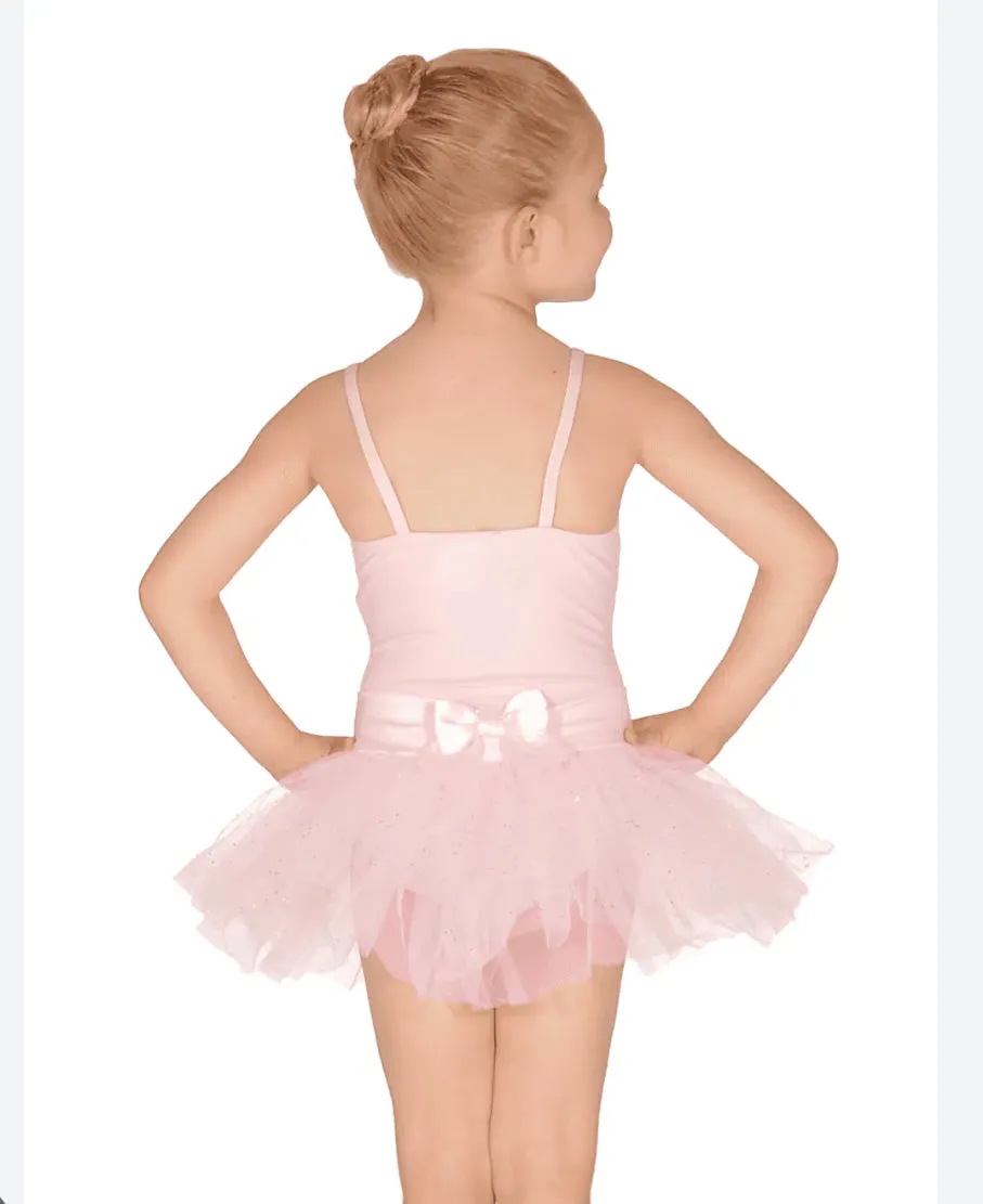 Capezio Belted Pale Pink Tutu with Bow: Size