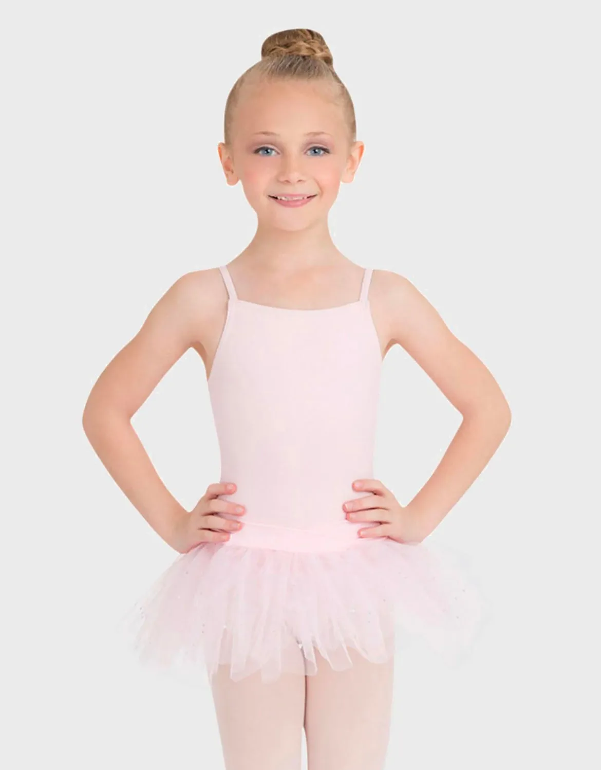 Capezio Belted Pale Pink Tutu with Bow: Size