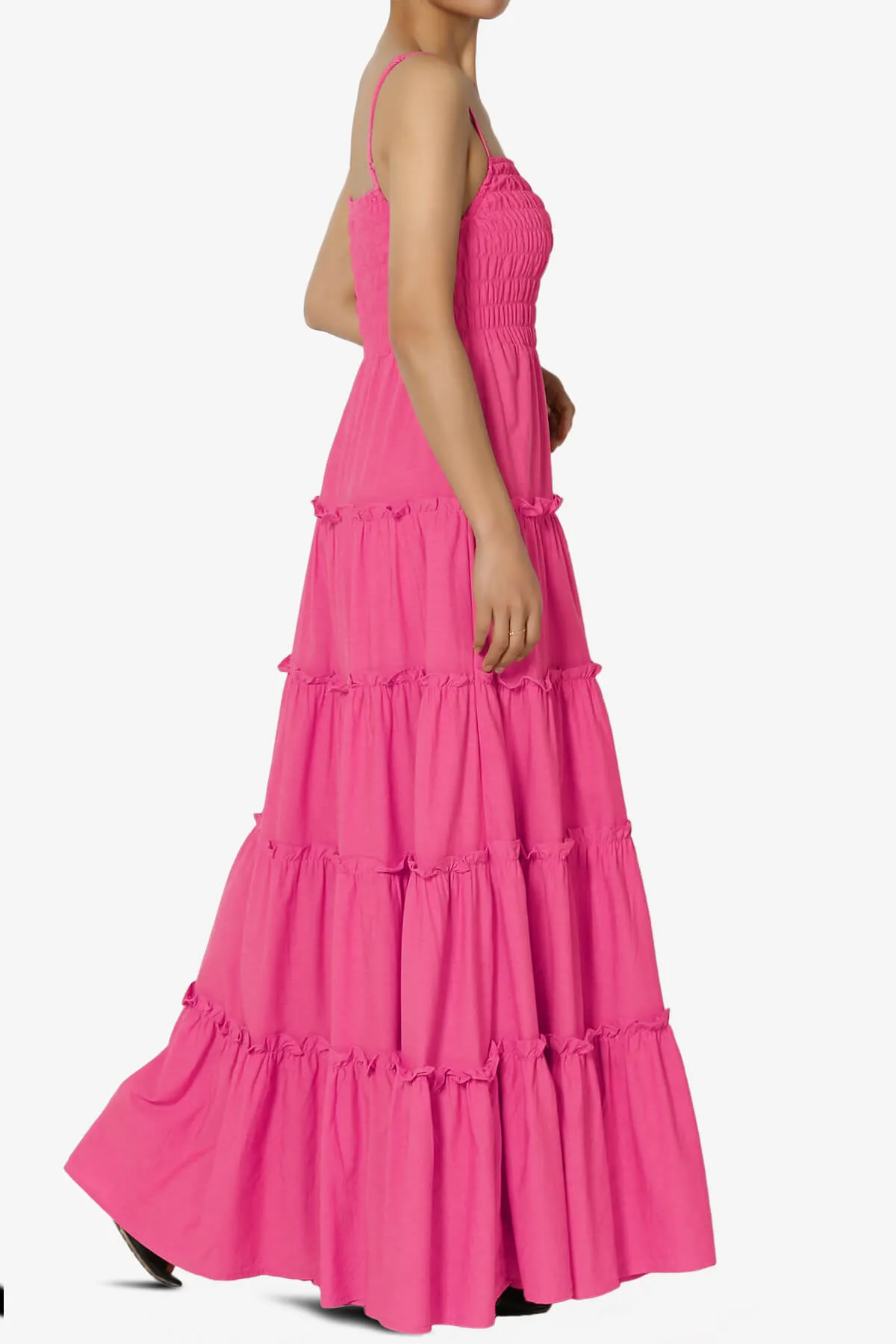 Cassie Smocked Cami Tiered Maxi Dress