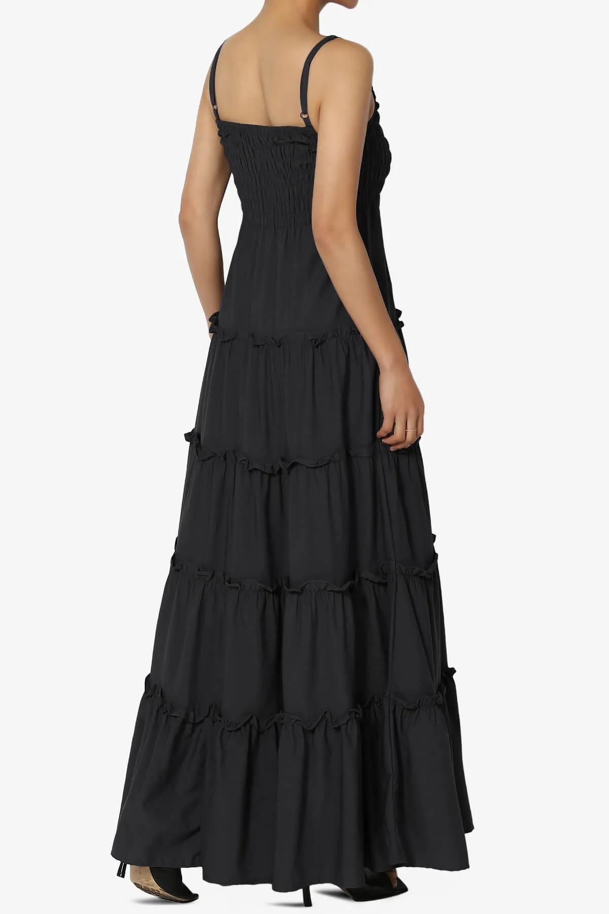 Cassie Smocked Cami Tiered Maxi Dress