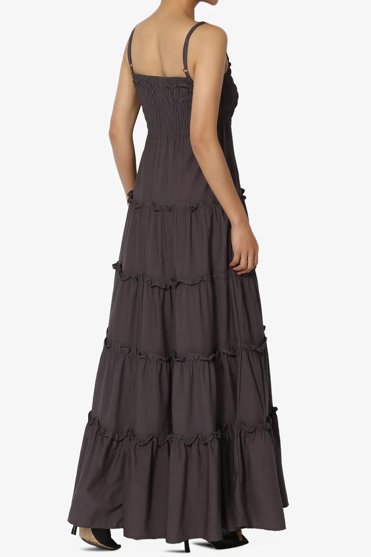 Cassie Smocked Cami Tiered Maxi Dress