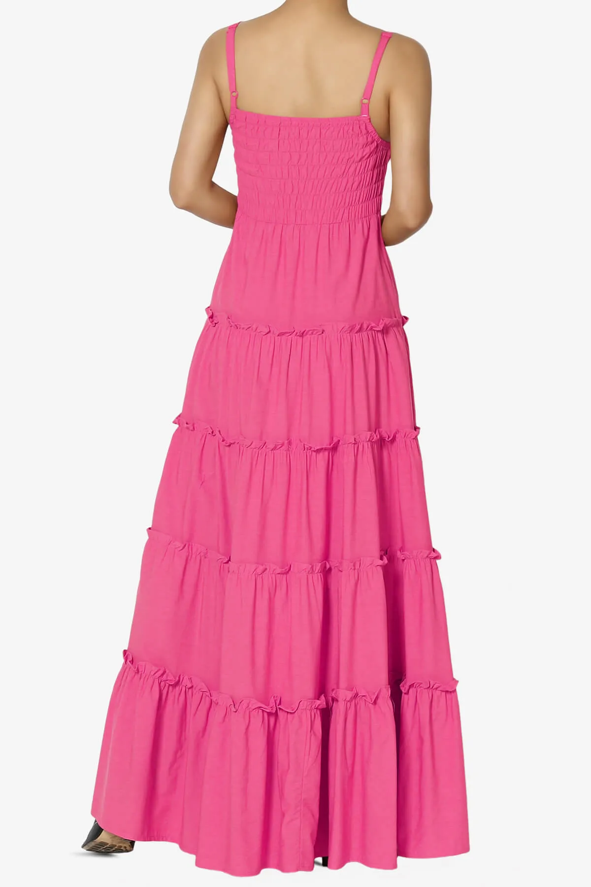 Cassie Smocked Cami Tiered Maxi Dress