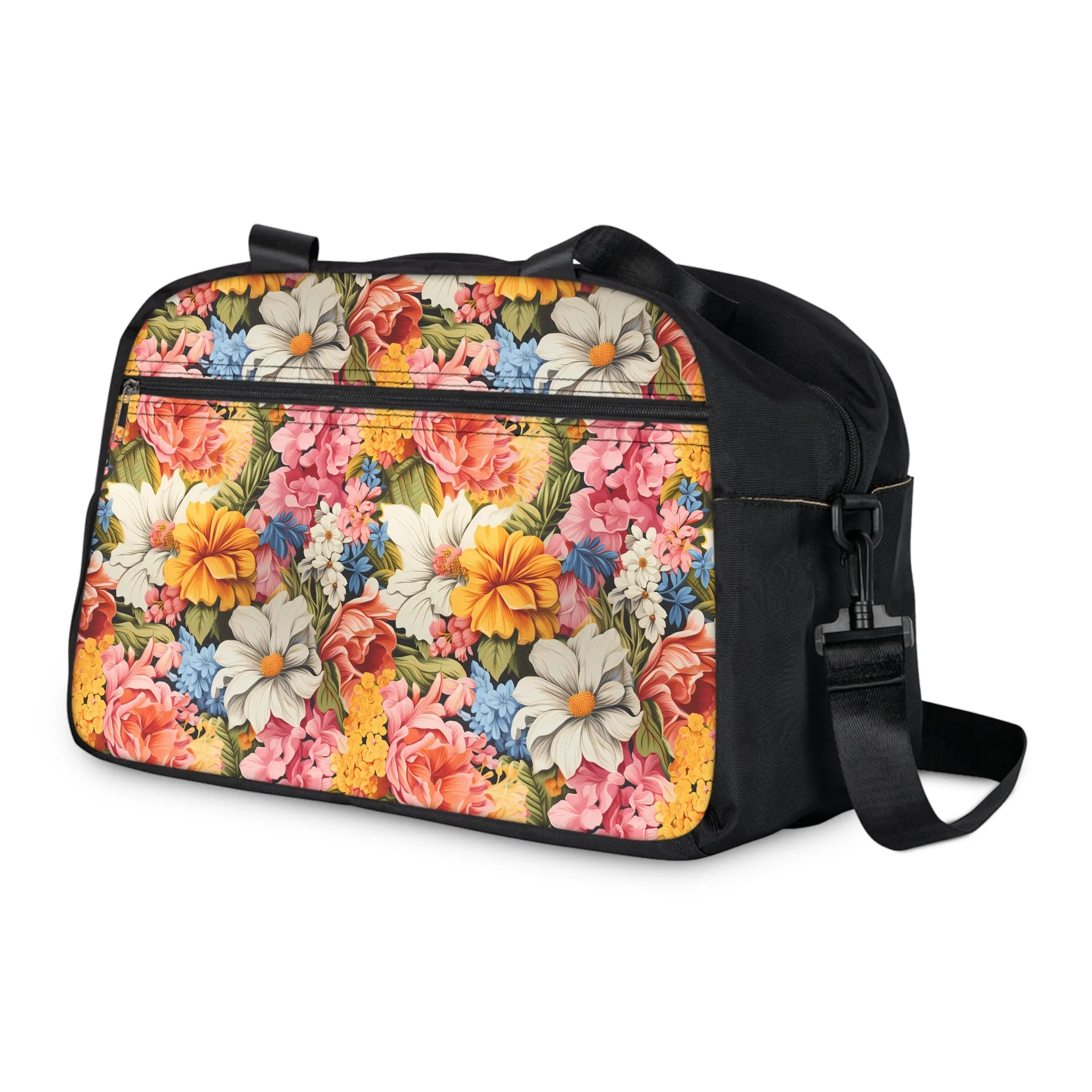 Chic Floral Fitness Gym Bag - Timeless Elegance, Everyday Function: Carry the Charm of English Gardens.
