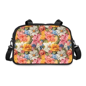 Chic Floral Fitness Gym Bag - Timeless Elegance, Everyday Function: Carry the Charm of English Gardens.