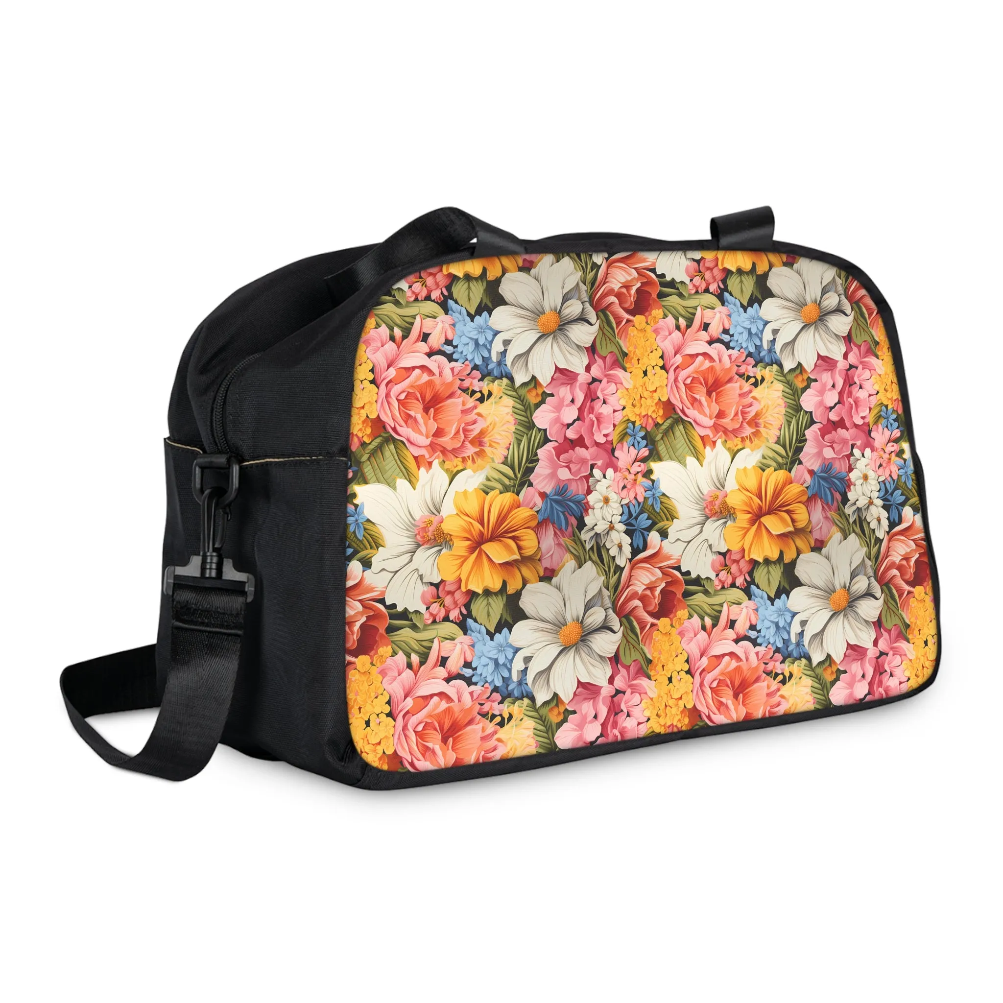Chic Floral Fitness Gym Bag - Timeless Elegance, Everyday Function: Carry the Charm of English Gardens.