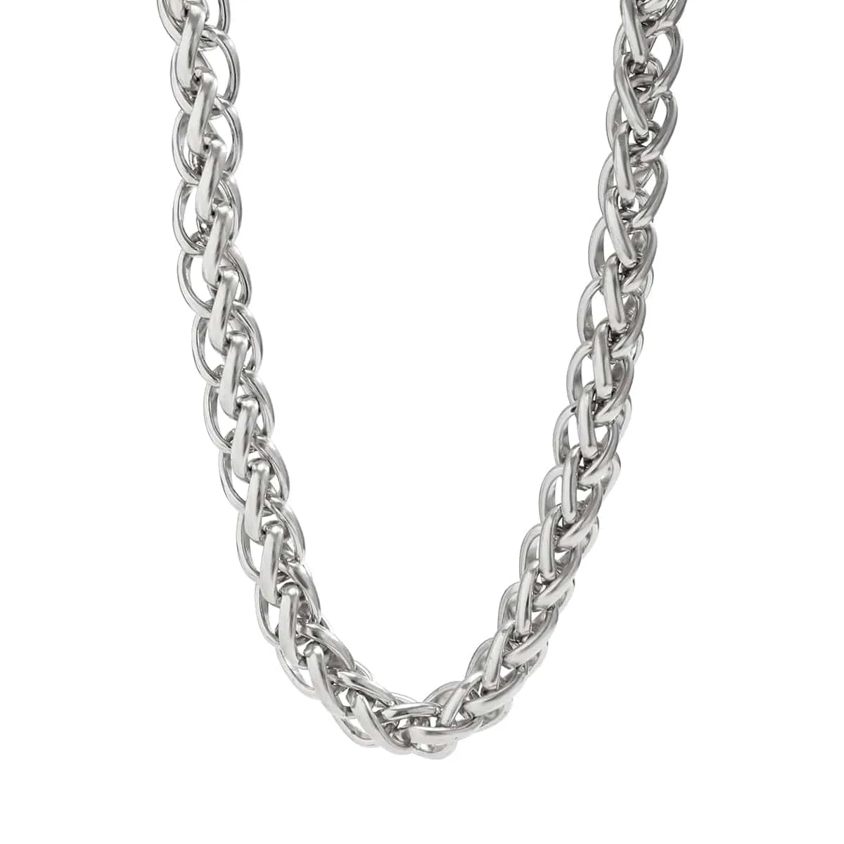 Chic Gold Silver Plated Chunky Braided Chain Necklace
