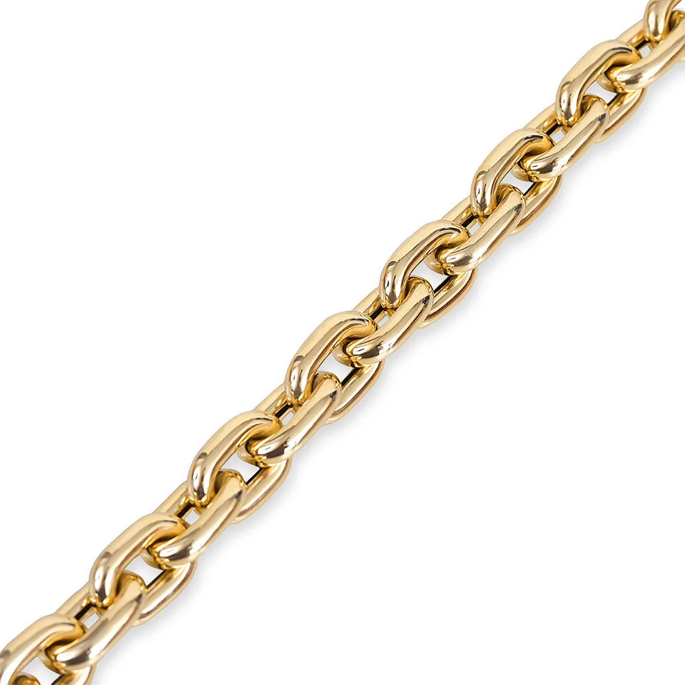 CHUNKY 14K GOLD SEMI-HOLLOW TINA BRACELET