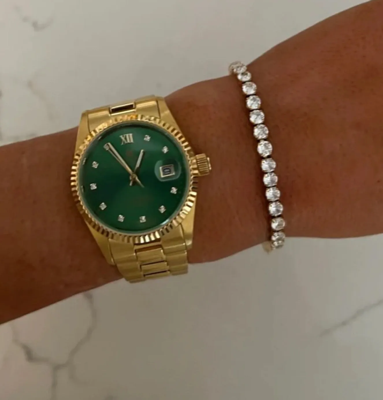 Chunky Diamond Tennis Bracelet