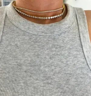 Chunky Diamond Tennis Necklace