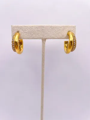 Chunky Double Hoop Earring