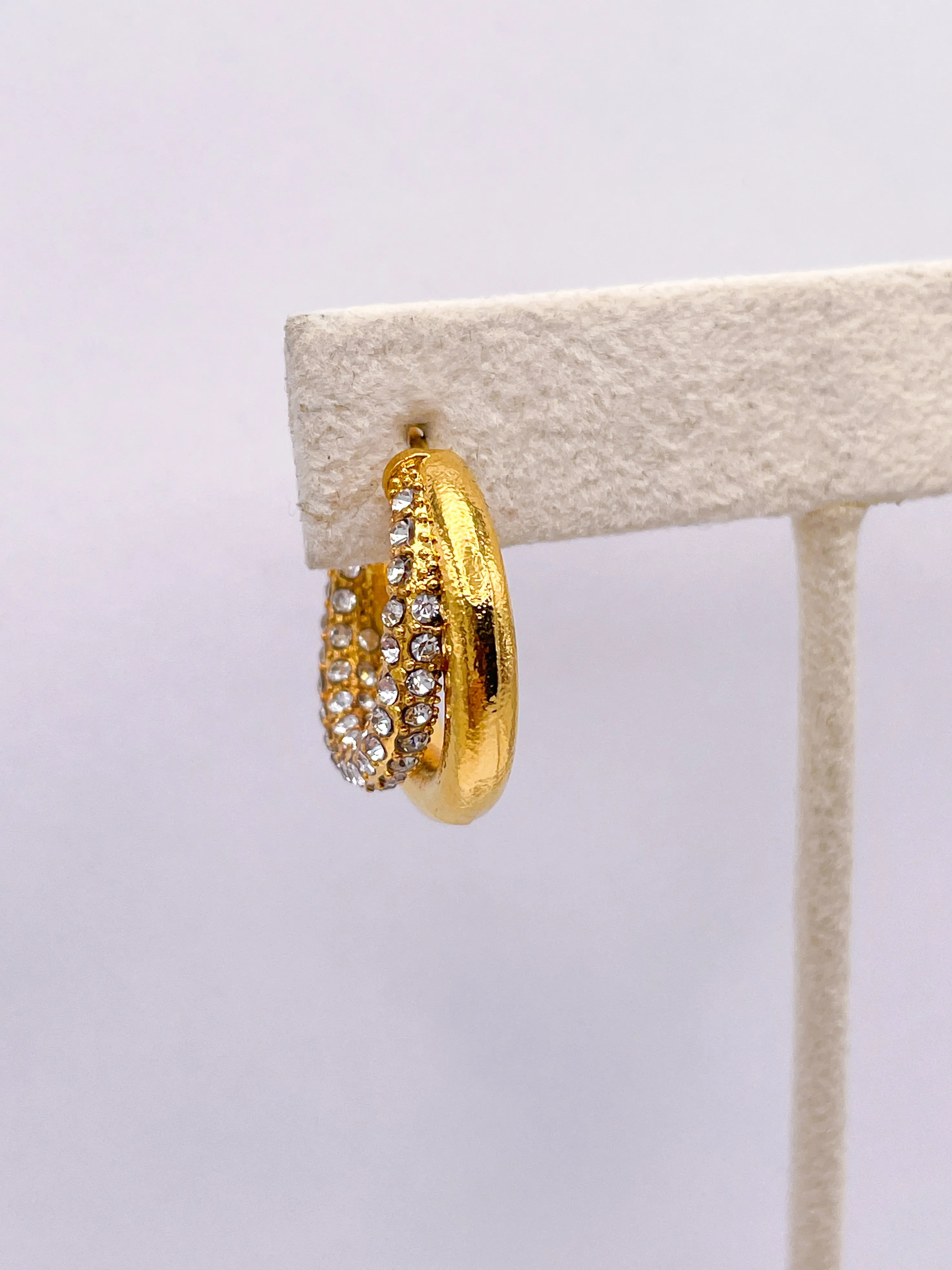 Chunky Double Hoop Earring