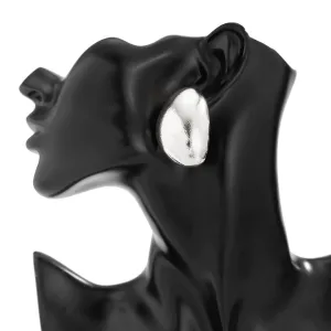 Chunky Gold Silver Plated Textured Waterdrop Earrings