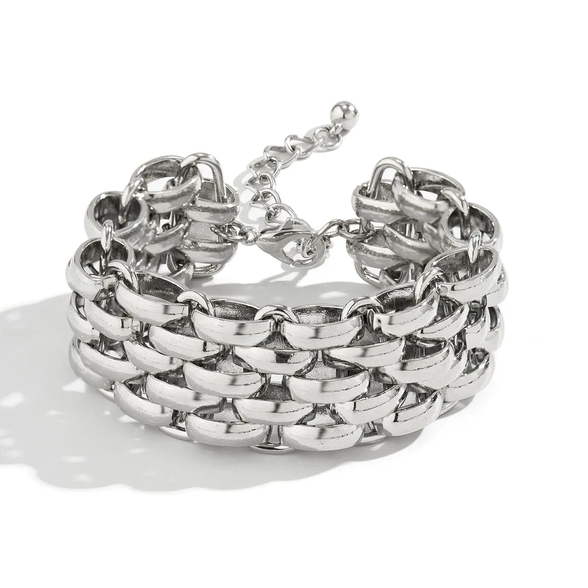 Chunky Mesh Popcorn Chain Bracelet