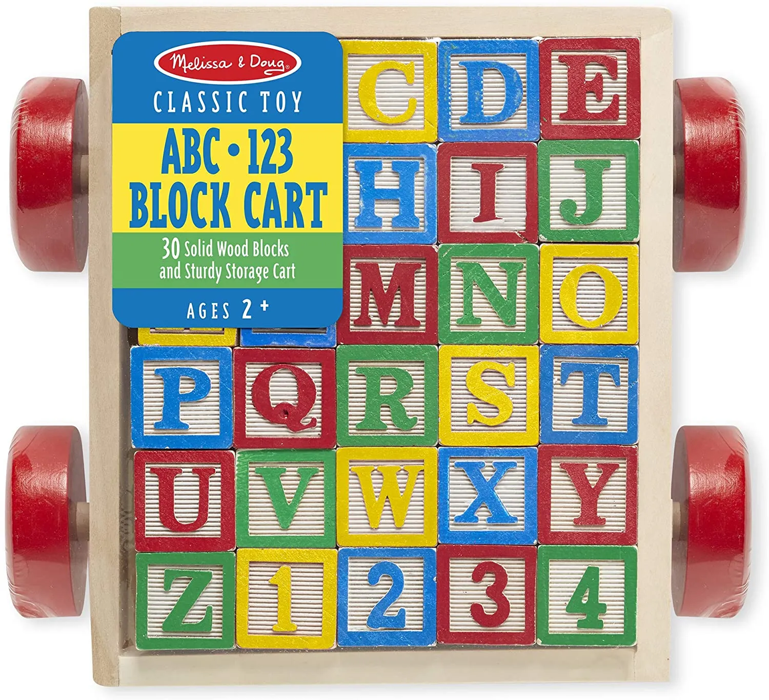 Classic ABC Block Cart