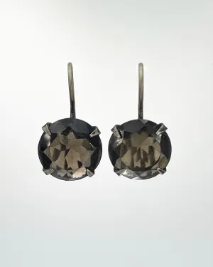 Classic Faceted Stone Drop Earrings