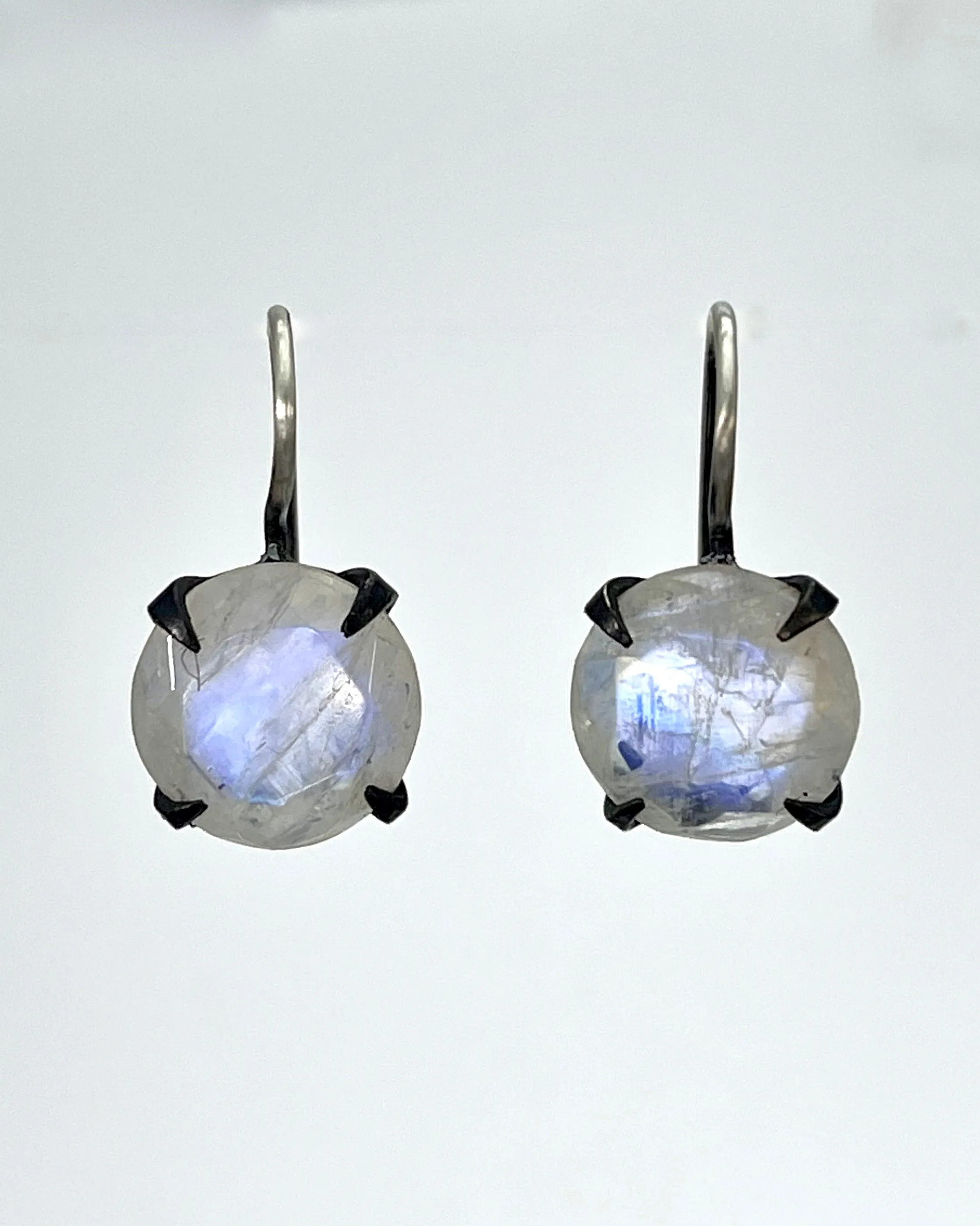 Classic Faceted Stone Drop Earrings