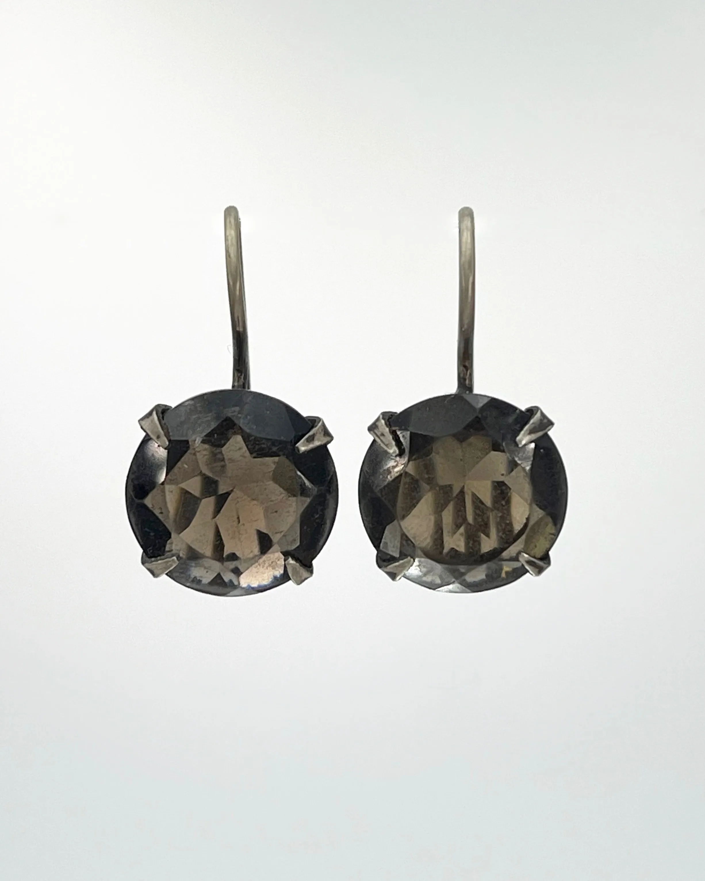 Classic Faceted Stone Drop Earrings