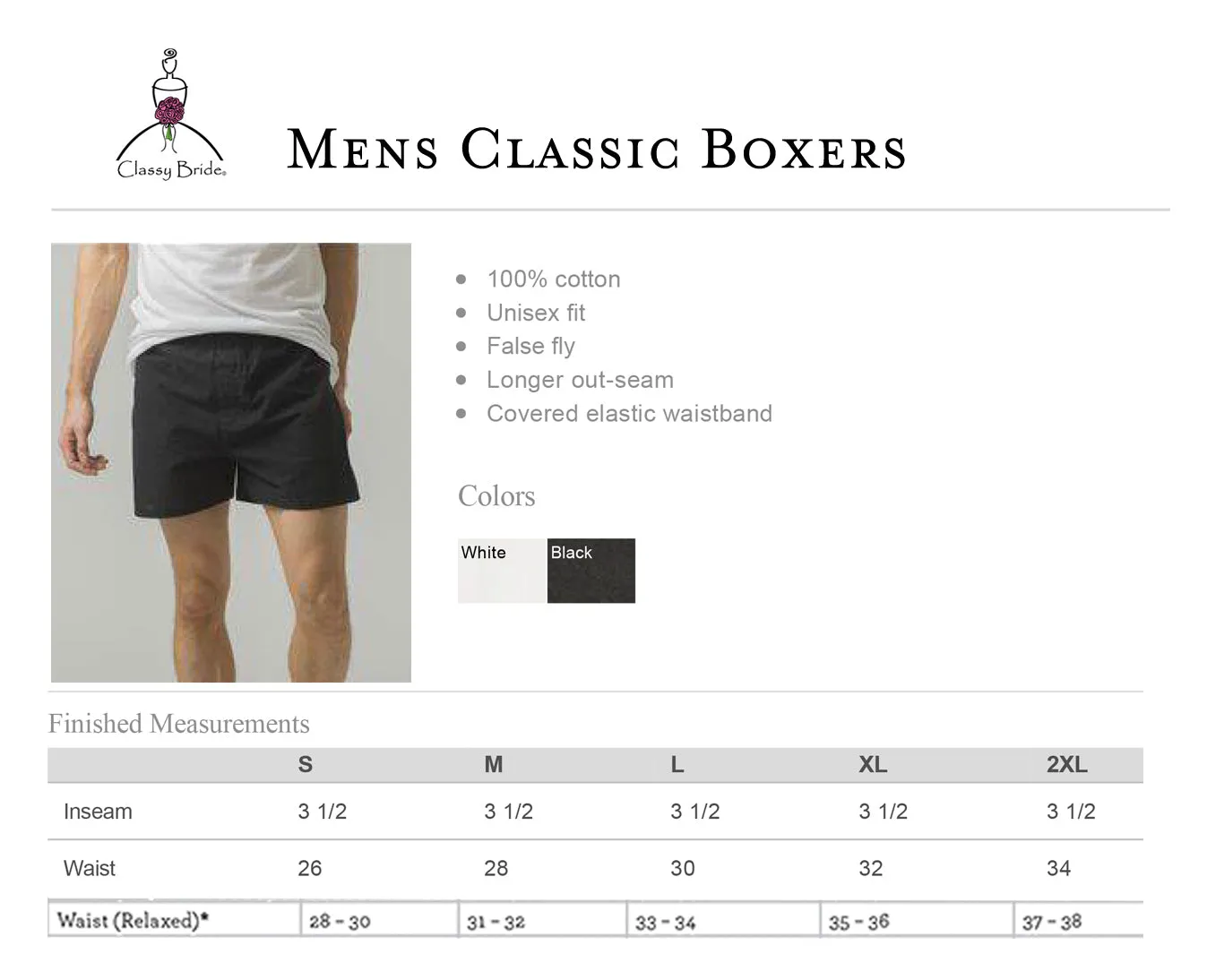 Classic Groom Boxers