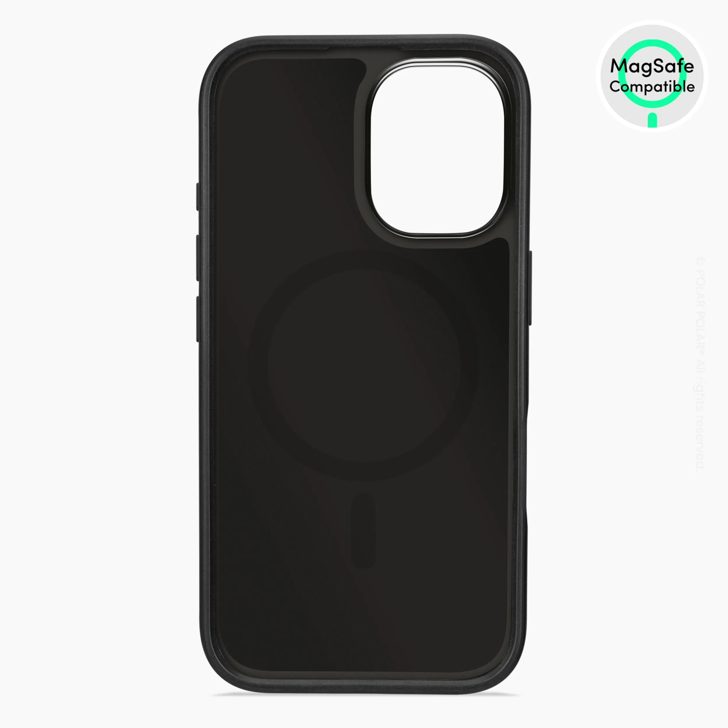Classic White - iPhone 16 Frosted Black Bumper MagSafe Case