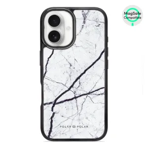 Classic White - iPhone 16 Frosted Black Bumper MagSafe Case
