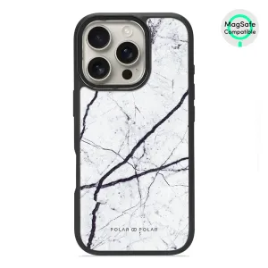 Classic White - iPhone 16 Pro Frosted Black Bumper MagSafe Case