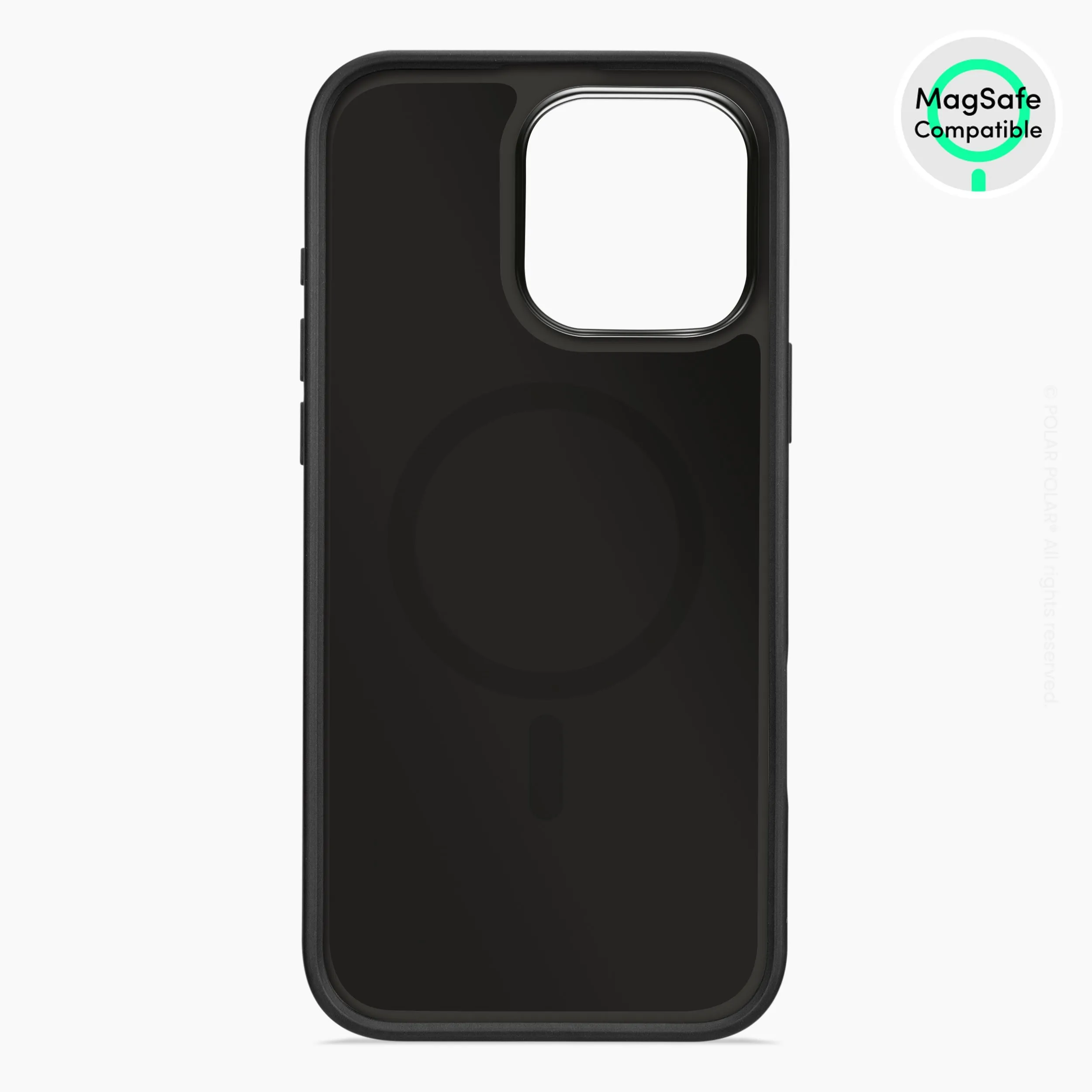 Classic White - iPhone 16 Pro Max Frosted Black Bumper MagSafe Case
