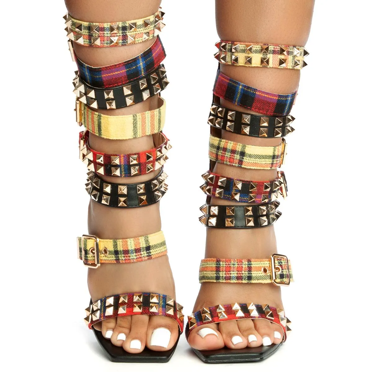 Clue-Mlt Strappy High Heel