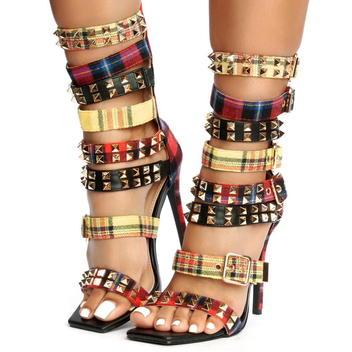 Clue-Mlt Strappy High Heel