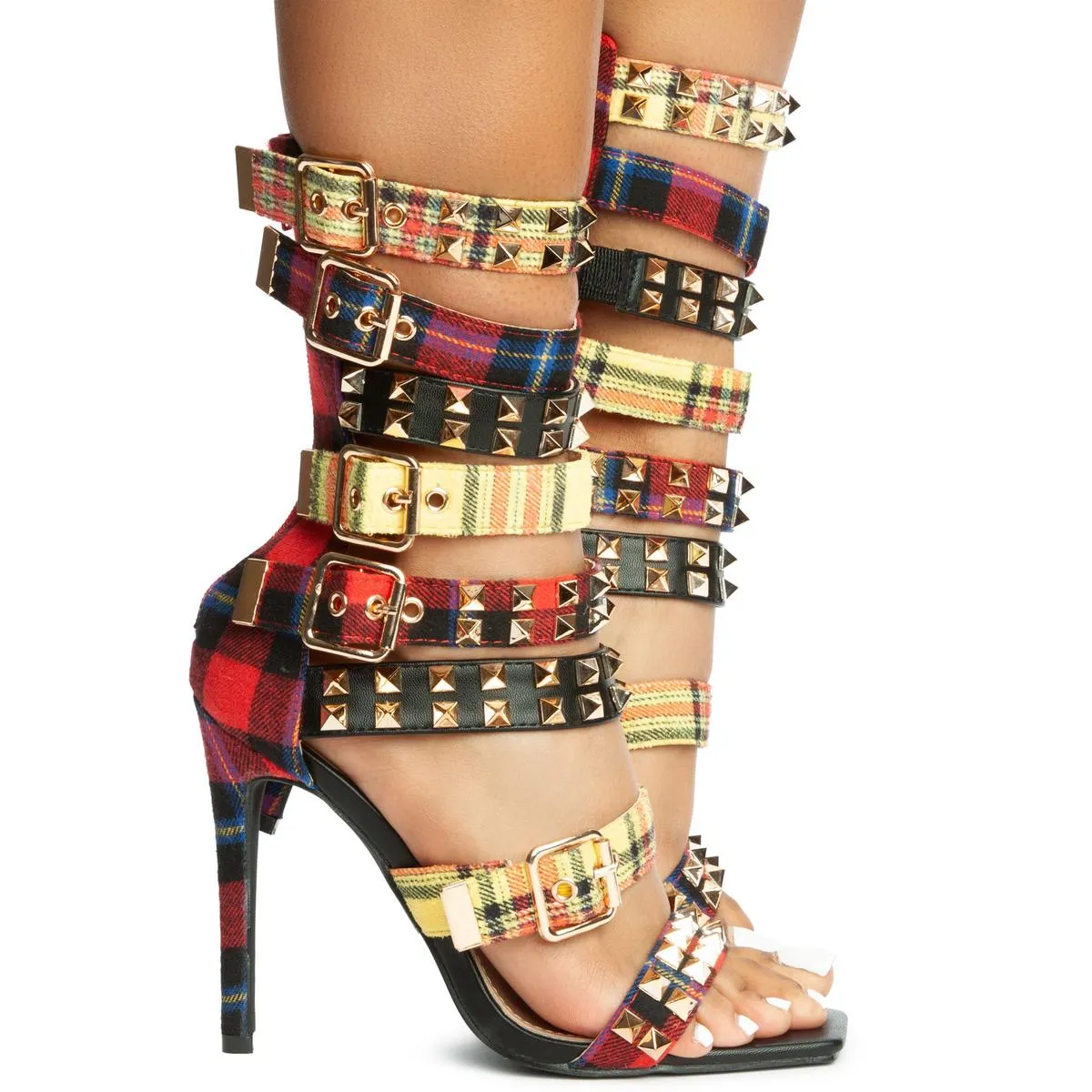Clue-Mlt Strappy High Heel