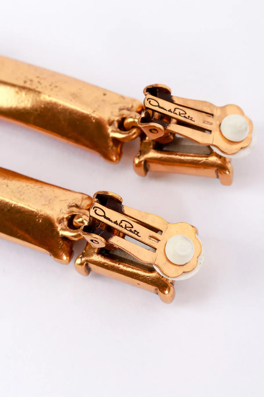 Color Block Baguette Crystal Earrings