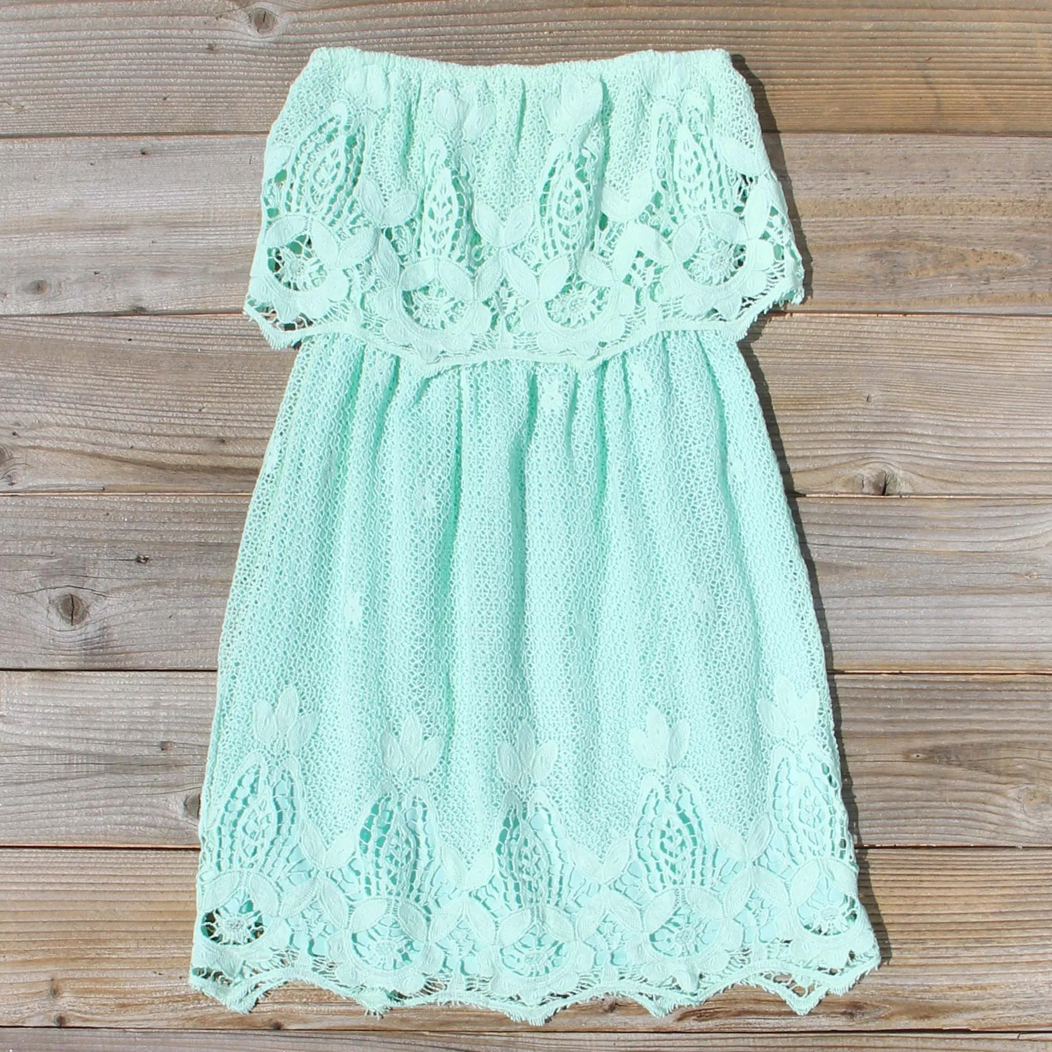 Coyote Lace Dress in Mint