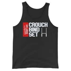 Crouch, Bind, Set Red Block Tank Top