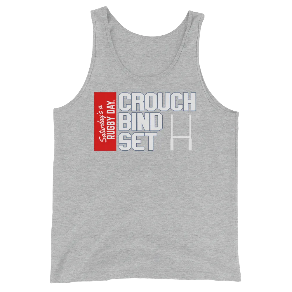 Crouch, Bind, Set Red Block Tank Top
