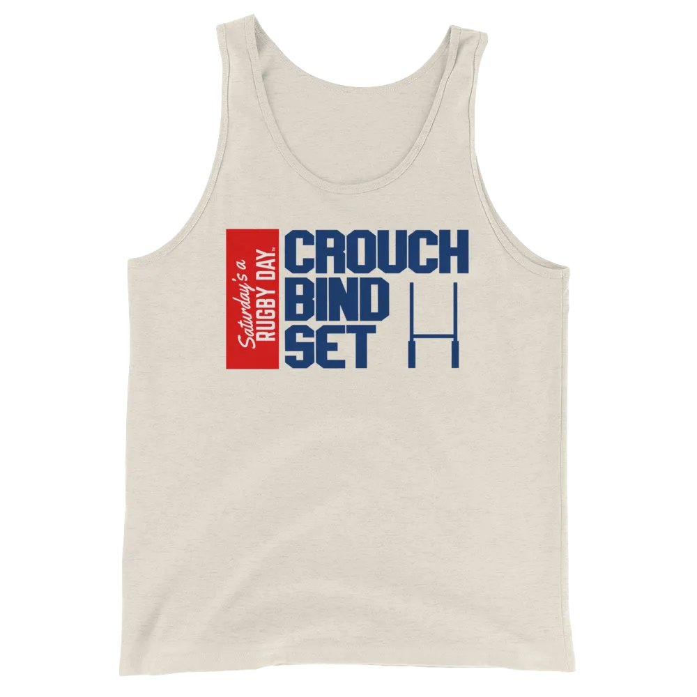 Crouch, Bind, Set Red Block Tank Top