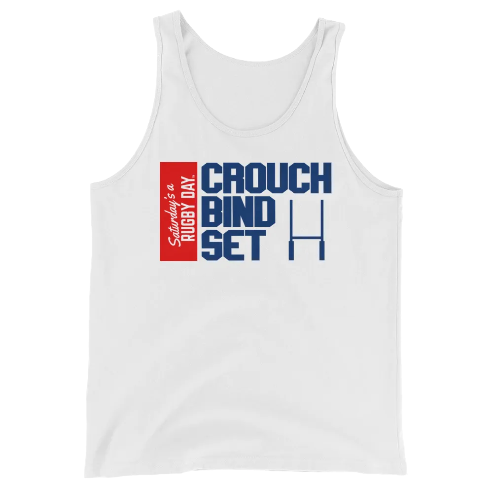 Crouch, Bind, Set Red Block Tank Top