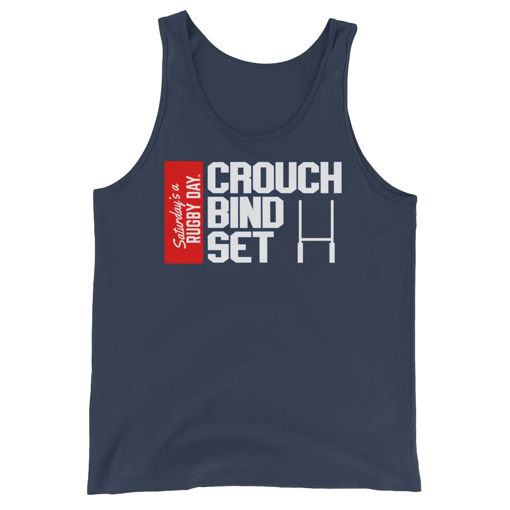 Crouch, Bind, Set Red Block Tank Top