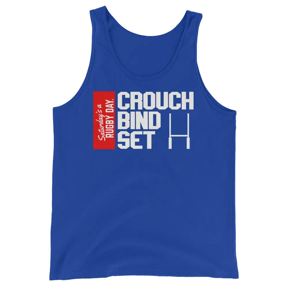 Crouch, Bind, Set Red Block Tank Top