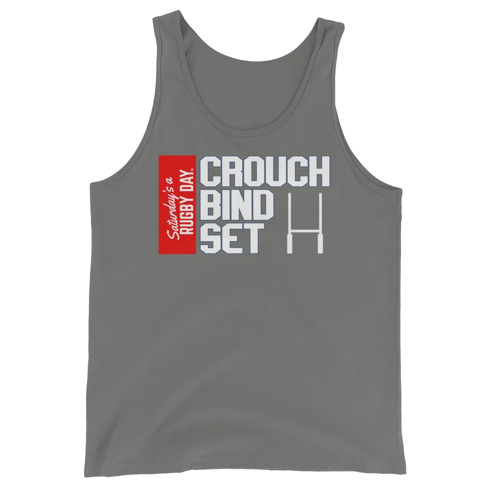 Crouch, Bind, Set Red Block Tank Top
