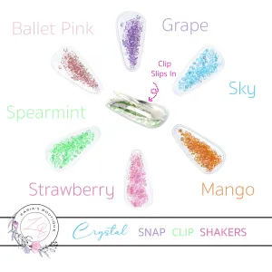 Crystal Shaker Snap Clip Covers ~ Pack of 2